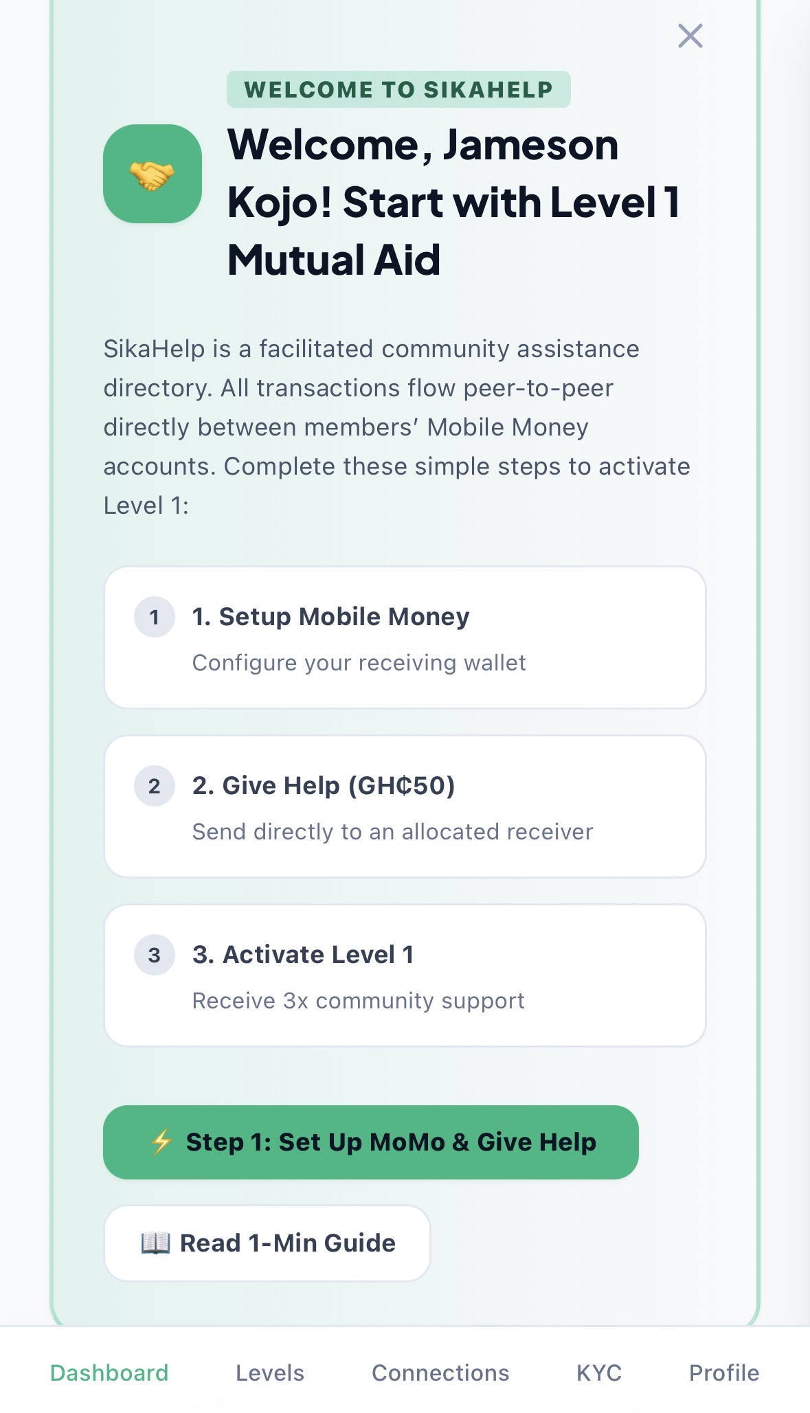 SikaHelp Registration